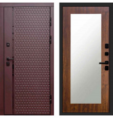 Входная дверь Simple Шоколад Зеркало триумф дуб