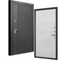 Входная дверь Олимпия Black - ФЛ-316 Белый ясень