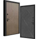 Входная дверь Профит Black Шпон венге коричневый - Гранит лава оникс (гладкая)