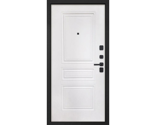 Входная дверь Профит Black Гранж - ФЛ-243-М Белый матовый