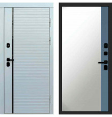 Входная дверь White line Зеркало фацет grey софт